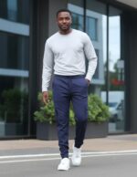 velvom-men-cargo-pant-navy-blue-model-front