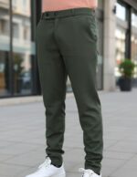 velvom-men-formal-pant-olive-green-model