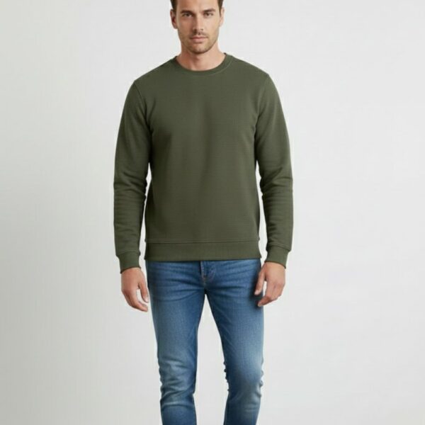 velvom-men-full-sleeve-tshirt-olive-green-model-front