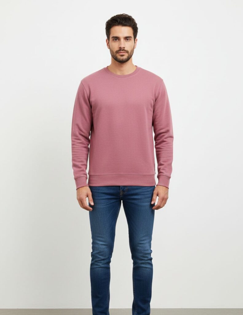 velvom-men-full-sleeve-tshirt-onion-pink-model-front