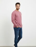 velvom-men-full-sleeve-tshirt-onion-pink-model-side