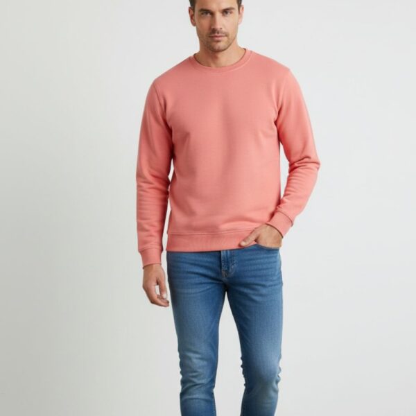 velvom-men-full-sleeve-tshirt-pink-model-front
