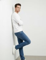 Men's Full Sleeve T-Shirt White - Image 2