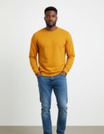velvom-men-full-sleeve-tshirt-yellow-model-front