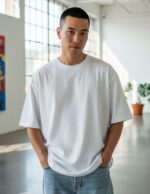 velvom-men-oversized-tshirts-white-model-front