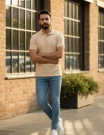 velvom-men-polo-tshirts-sandal-model-front