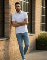 Men's Polo T-Shirt White - Image 2